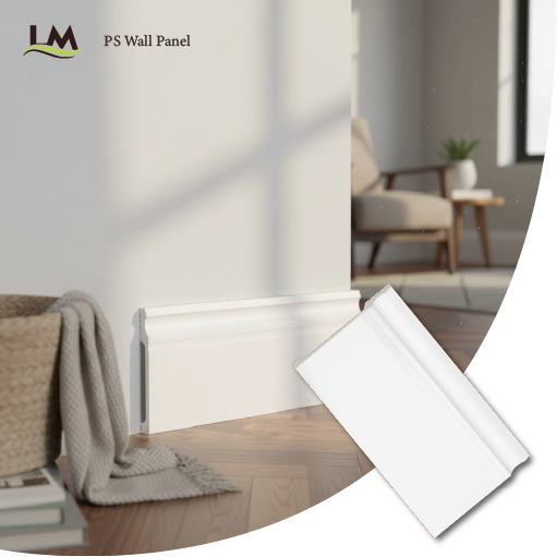 خط لبه دیوار انعطاف پذیر ضد آب قالب بندی تزئینی ضد موریانه PS برای دکوراسیون حمام و آشپزخانه