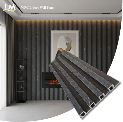 پانل دیواری WPC کم تعمیر و نگهداری داخلی 3 بعدی فلوت شده PVC چوبی روکش چوبی تخته تزئینی ضد آب برای نمایشگاه