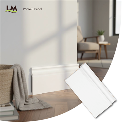 خط لبه دیوار انعطاف پذیر ضد آب قالب بندی تزئینی ضد موریانه PS برای دکوراسیون حمام و آشپزخانه