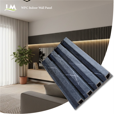 پانل دیواری WPC سبک وزن داخلی سه بعدی فلوت دار PVC چوبی روکش فلزی چوبی تخته تزئینی سایدینگ ضد آب برای سقف