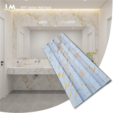 پانل دیواری WPC با بافت چوبی لوکس تخته تزئینی نمای داخلی روکش فلزی PVC سه بعدی برای اتاق نشیمن ویلا